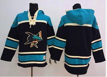 San Jose Sharks Blank Black Sawyer Hooded Sweatshirt Stitched NHL Jersey San Jose Sharks Blank Black Sawyer Hooded Sweatshirt Stitched NHL Jersey
