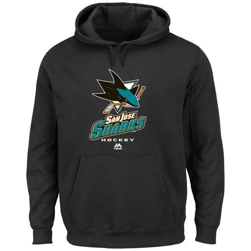 San Jose Sharks Majestic Critical Victory VIII Pullover Hoodie Black San Jose Sharks Majestic Critical Victory VIII Pullover Hoodie Black