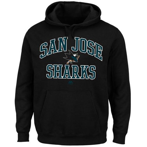 San Jose Sharks Majestic Heart & Soul Hoodie Black San Jose Sharks Majestic Heart & Soul Hoodie Black