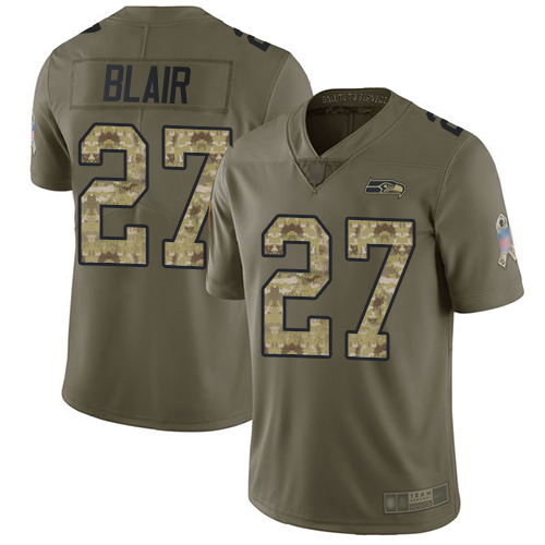 Seahawks #27 Marquise Blair Olive Camo Men's Stitched Football Limited 2017 Salute To Service Jersey Seahawks #27 Marquise Blair Olive Camo Men's Stitched Football Limited 2017 Salute To Service Jersey