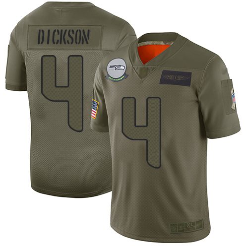 Seahawks #4 Michael Dickson Camo Men's Stitched Football Limited 2019 Salute To Service Jersey Seahawks #4 Michael Dickson Camo Men's Stitched Football Limited 2019 Salute To Service Jersey