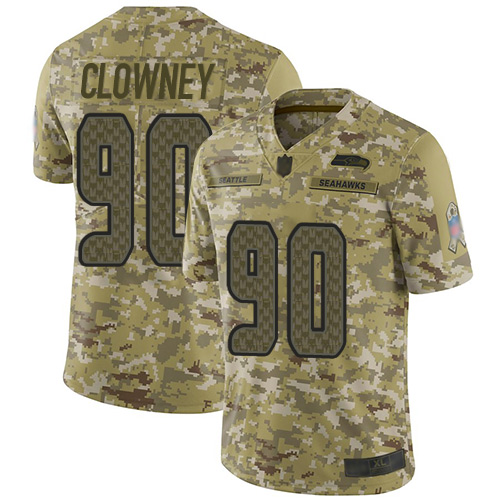 Seahawks #90 Jadeveon Clowney Camo Men's Stitched Football Limited 2018 Salute To Service Jersey Seahawks #90 Jadeveon Clowney Camo Men's Stitched Football Limited 2018 Salute To Service Jersey