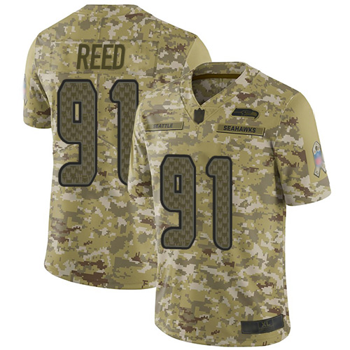 Seahawks #91 Jarran Reed Camo Men's Stitched Football Limited 2018 Salute To Service Jersey Seahawks #91 Jarran Reed Camo Men's Stitched Football Limited 2018 Salute To Service Jersey