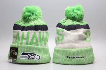 Seahawks Fresh Logo Green Knit Hat YP
