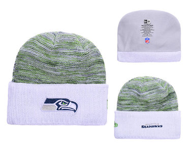 Seahawks Fresh Logo White Knit Hat YD