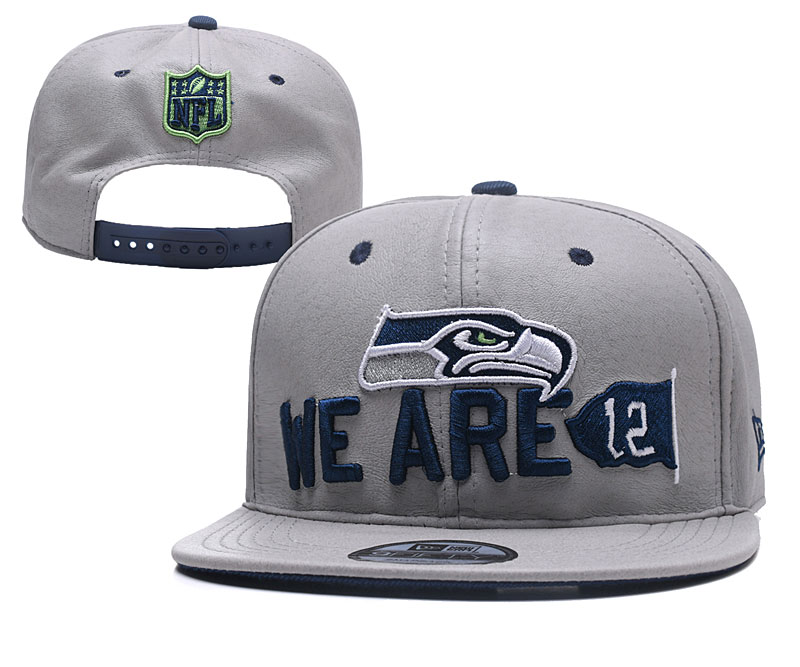 Seahawks Gray Snapback Hat YD