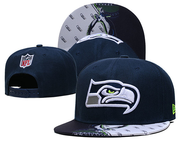Seahawks Navy Snapback Hat--GS
