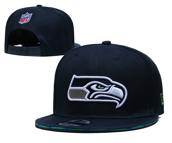 Seahawks Navy Snapback Hat--TX