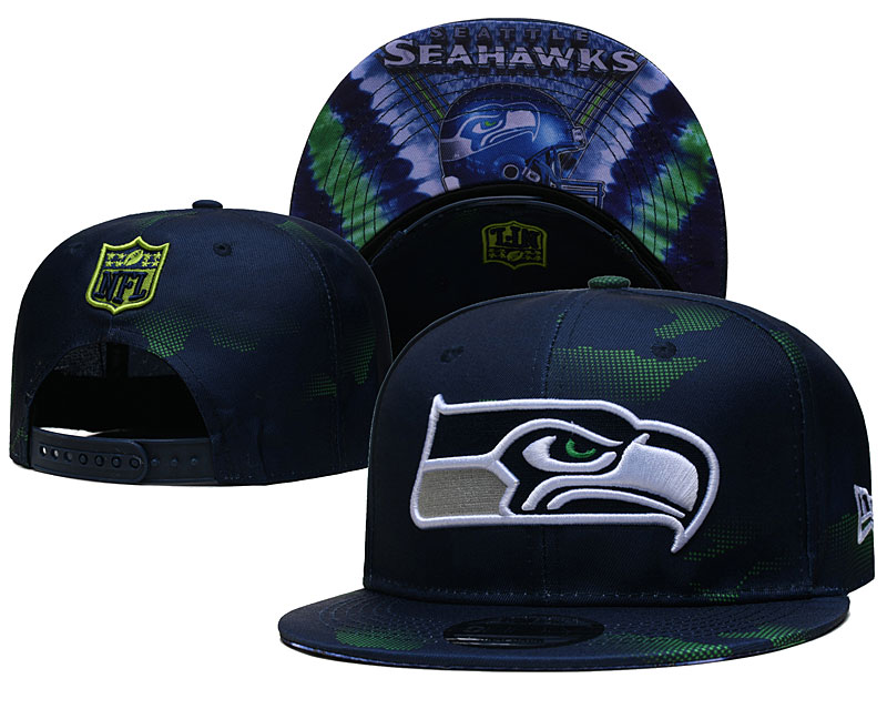 Seahawks Snapback Navy Hat --YD
