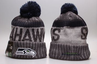 Seahawks Team Logo Gray Knit Hat YP