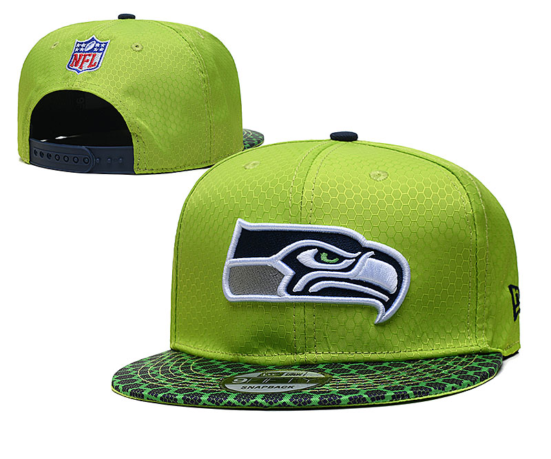 Seahawks Team Logo Green Adjustable Hat TX