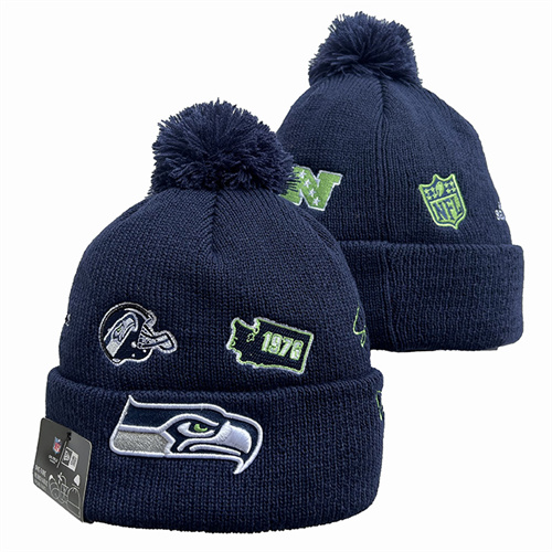 Seahawks Team Logo Pom Knit Hat YD