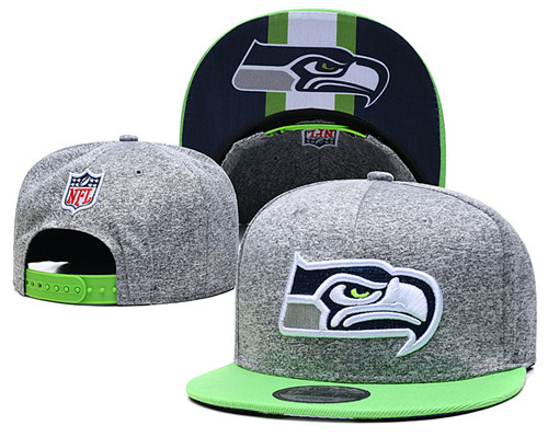 Seahawks Team Logos Adjustable Gray Hat GS