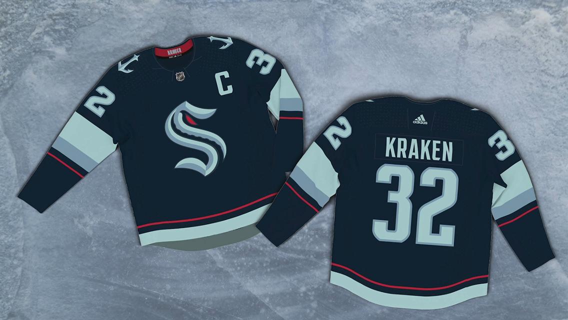 Seattle Kraken #32 Kraken Adidas 2020 New Team Navy Home Authentic Stitched NHL Jersey Seattle Kraken #32 Kraken Adidas 2020 New Team Navy Home Authentic Stitched NHL Jersey
