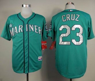 Seattle Mariners #23 Nelson Cruz Green Cool Base Stitched Baseball Jersey