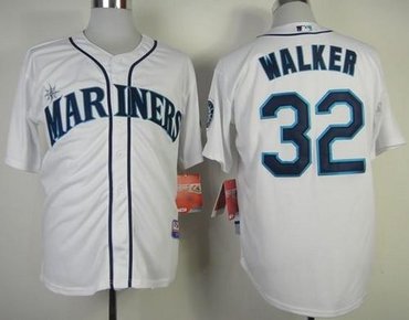 Seattle Mariners #32 Taijuan Walker White Cool Base Baseball Jersey