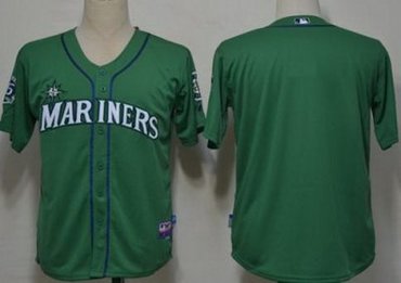 Seattle Mariners Blank Green Cool Base MLB Jerseys