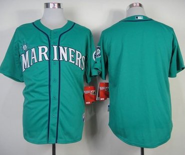 Seattle Mariners Blank Green Cool Base Stitched Baseball Jersey