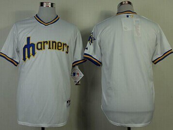 Seattle Mariners Blank White 1979 Turn Back The Clock Stitched Baseball Jersey