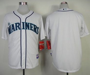Seattle Mariners Blank White Cool Base Stitched Baseball Jersey