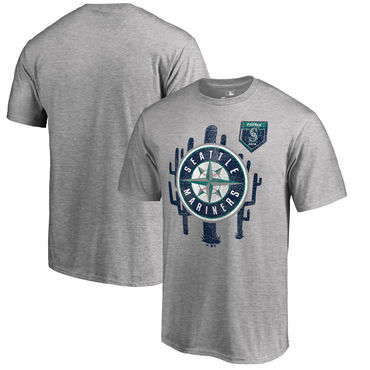 Seattle Mariners Fanatics Branded 2018 Spring Training Vintage Big & Tall T Shirt Heather Gray Seattle Mariners Fanatics Branded 2018 Spring Training Vintage Big & Tall T Shirt Heather Gray
