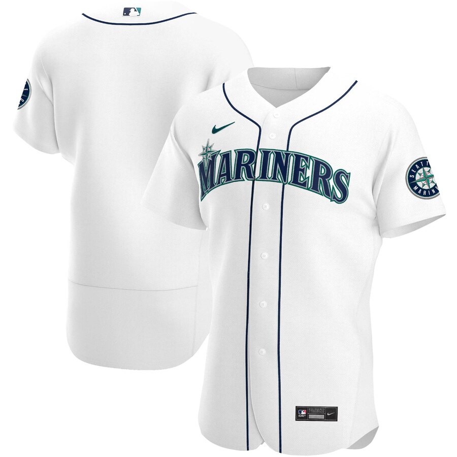 Seattle Mariners Men's Nike White Home 2020 Authentic MLB Jersey Seattle Mariners Men's Nike White Home 2020 Authentic MLB Jersey