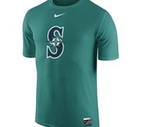 Seattle Mariners Nike Authentic Collection Legend Logo 1.5 Performance Aqua T-Shirt Seattle Mariners Nike Authentic Collection Legend Logo 1.5 Performance Aqua T-Shirt