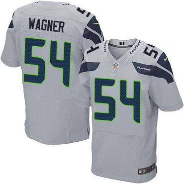 Seattle Seahawks #54 Bobby Wagner Grey NFL Elite Jersey Seattle Seahawks #54 Bobby Wagner Grey NFL Elite Jersey