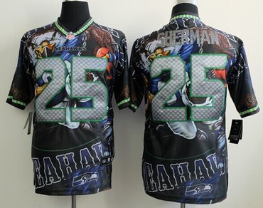 Seattle Seahawks 25 Sherman Fashion Elite Fanatical Version Jerseys Seattle Seahawks 25 Sherman Fashion Elite Fanatical Version Jerseys