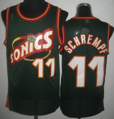 Seattle SuperSonics 11 Detlef Schrempf Green Throwback Revolution 30 NBA Jerseys Seattle SuperSonics 11 Detlef Schrempf Green Throwback Revolution 30 NBA Jerseys