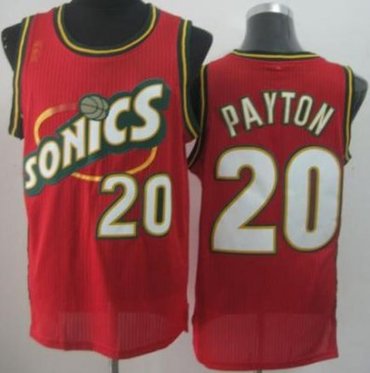 Seattle SuperSonics 20 Gary Payton Red Throwback Revolution 30 NBA Basketball Jerseys Seattle SuperSonics 20 Gary Payton Red Throwback Revolution 30 NBA Basketball Jerseys
