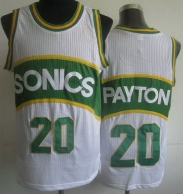 Seattle SuperSonics 20 Gary Payton White Hardwood Classics Revolution 30 NBA Jerseys Seattle SuperSonics 20 Gary Payton White Hardwood Classics Revolution 30 NBA Jerseys