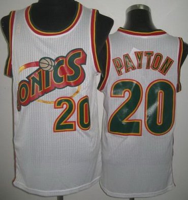 Seattle SuperSonics 20 Gary Payton White Throwback Revolution 30 NBA Jerseys Seattle SuperSonics 20 Gary Payton White Throwback Revolution 30 NBA Jerseys