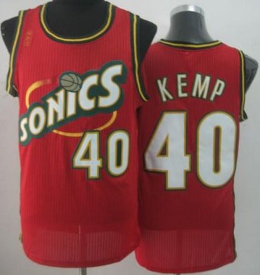 Seattle SuperSonics 40 Shawn Kemp Red Throwback Revolution 30 NBA Basketball Jerseys Seattle SuperSonics 40 Shawn Kemp Red Throwback Revolution 30 NBA Basketball Jerseys