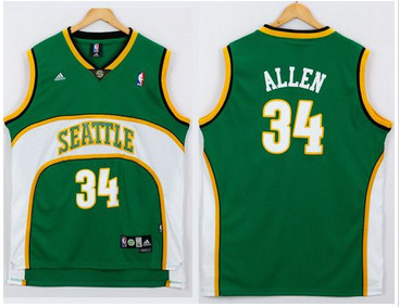 Seattle Supersonic #34 Ray Allen Green Seattle SuperSonics Style Stitched NBA Jersey Seattle Supersonic #34 Ray Allen Green Seattle SuperSonics Style Stitched NBA Jersey
