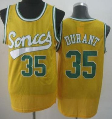 Seattle Supersonic 35 Kevin Durant Yellow Revolution 30 NBA Basketball Jerseys Seattle Supersonic 35 Kevin Durant Yellow Revolution 30 NBA Basketball Jerseys