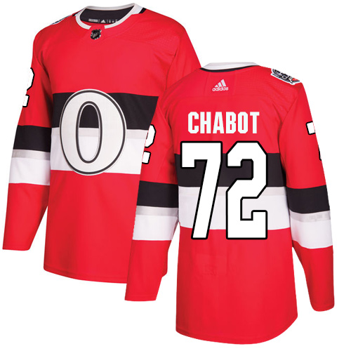Senators #72 Thomas Chabot Red Authentic 2017 100 Classic Stitched Hockey Jersey Senators #72 Thomas Chabot Red Authentic 2017 100 Classic Stitched Hockey Jersey