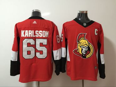 Senators 65 Erik Karlsson Red Adidas Jersey