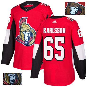 Senators 65 Erik Karlsson Red With Special Glittery Logo Adidas Jersey Senators 65 Erik Karlsson Red With Special Glittery Logo Adidas Jersey