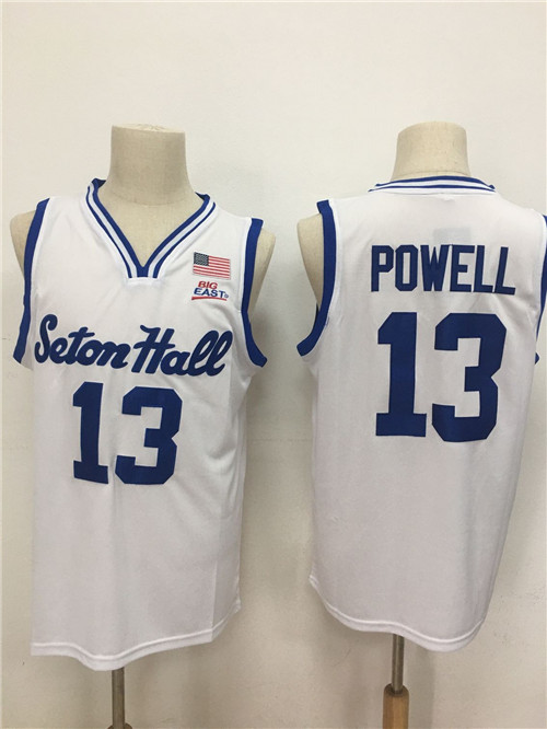 Seton Hall Pirates 13 Myles Powell White Nike College Basketball Jersey Seton Hall Pirates 13 Myles Powell White Nike College Basketball Jersey
