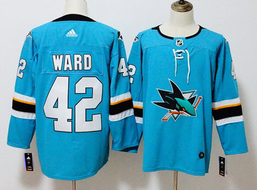 Sharks 42 Joel Ward Teal Adidas Jersey Sharks 42 Joel Ward Teal Adidas Jersey