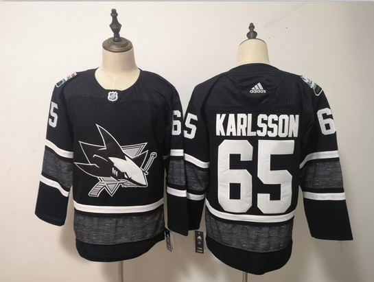 Sharks 65 Erik Karlsson Black 2019 NHL All-Star Game Adidas Jersey Sharks 65 Erik Karlsson Black 2019 NHL All-Star Game Adidas Jersey