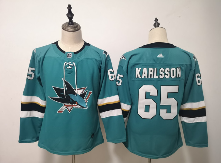 Sharks 65 Erik Karlsson Teal Youth Adidas Jersey Sharks 65 Erik Karlsson Teal Youth Adidas Jersey