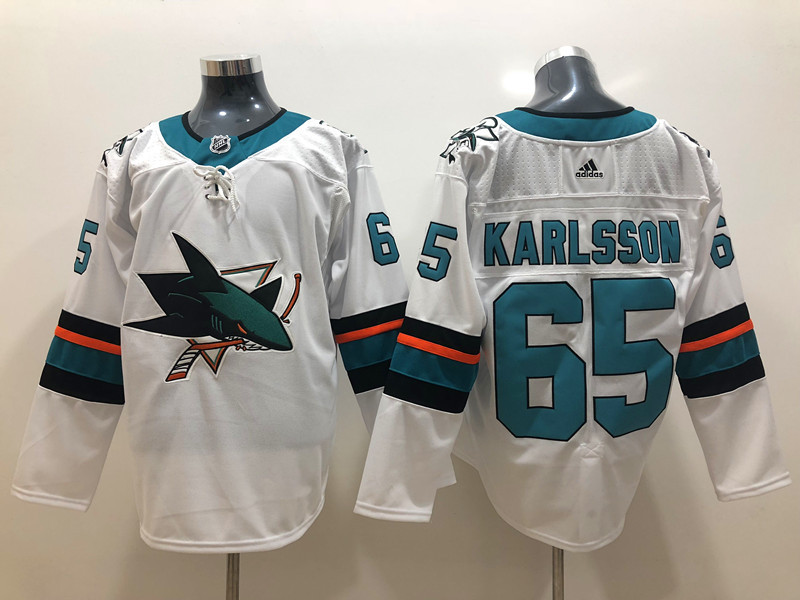 Sharks 65 Erik Karlsson White Adidas Jersey Sharks 65 Erik Karlsson White Adidas Jersey