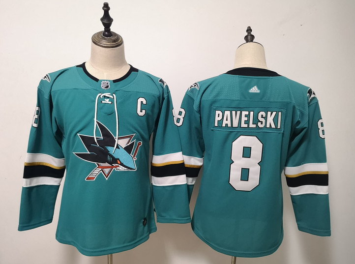 Sharks 8 Joe Pavelski Teal Youth Adidas Jersey Sharks 8 Joe Pavelski Teal Youth Adidas Jersey