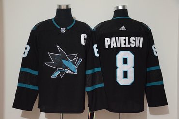 Sharks 8 John Pavelski Black Adidas Jersey Sharks 8 John Pavelski Black Adidas Jersey