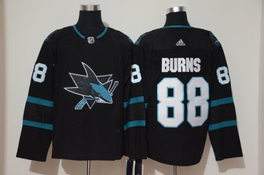 Sharks 88 Brent Burns Black Adidas Jersey Sharks 88 Brent Burns Black Adidas Jersey