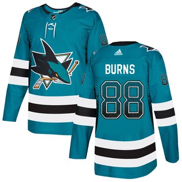Sharks 88 Brent Burns Teal Drift Fashion Adidas Jersey