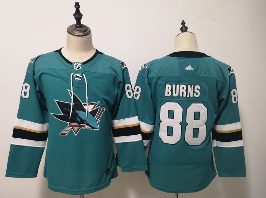 Sharks 88 Brent Burns Teal Youth Adidas Jersey Sharks 88 Brent Burns Teal Youth Adidas Jersey