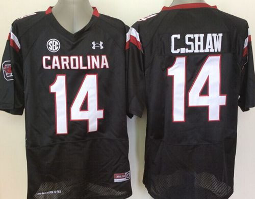 South Carolina Fighting Gamecocks #14 Connor Shaw Black SEC Patch Stitched NCAA Jersey South Carolina Fighting Gamecocks #14 Connor Shaw Black SEC Patch Stitched NCAA Jersey
